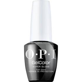 OPI bottle front view showing brand and glossy finish benefit