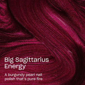 OPI swatch on wrist demonstrating true burgundy pearl color payoff and shade match