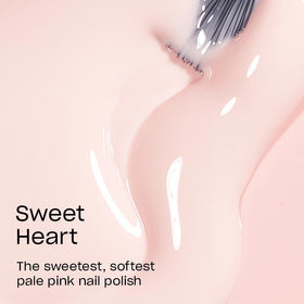 OPI Sweet Heart brush stroke demonstrating smooth, streak-free application benefit