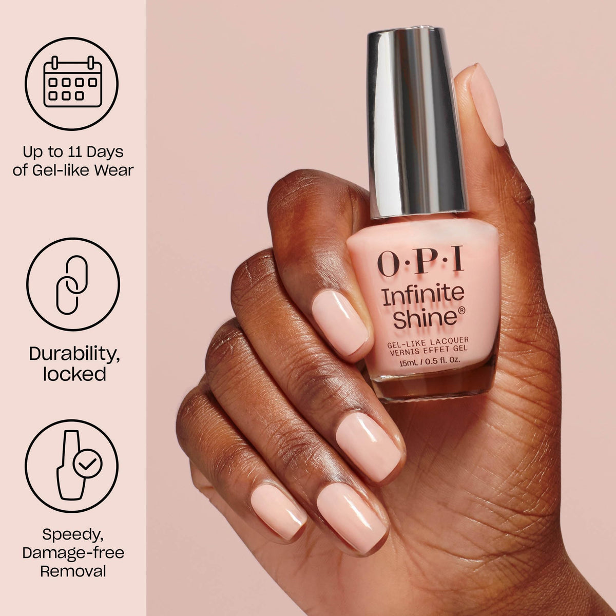 OPI nail tip swatch displaying opaque teal color for confident wear