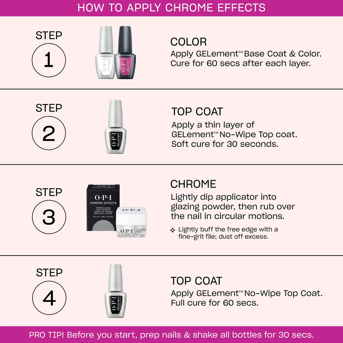 OPI Tin Man Can Glaze over Lincoln Park After Dark for dramatic mirrored chrome contrast