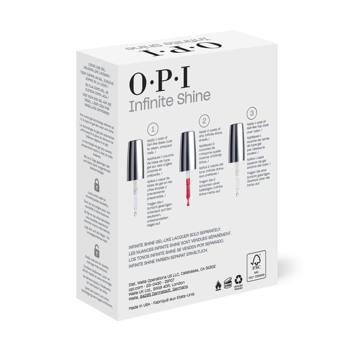 OPI glossy top coat texture detail highlighting reflective shine