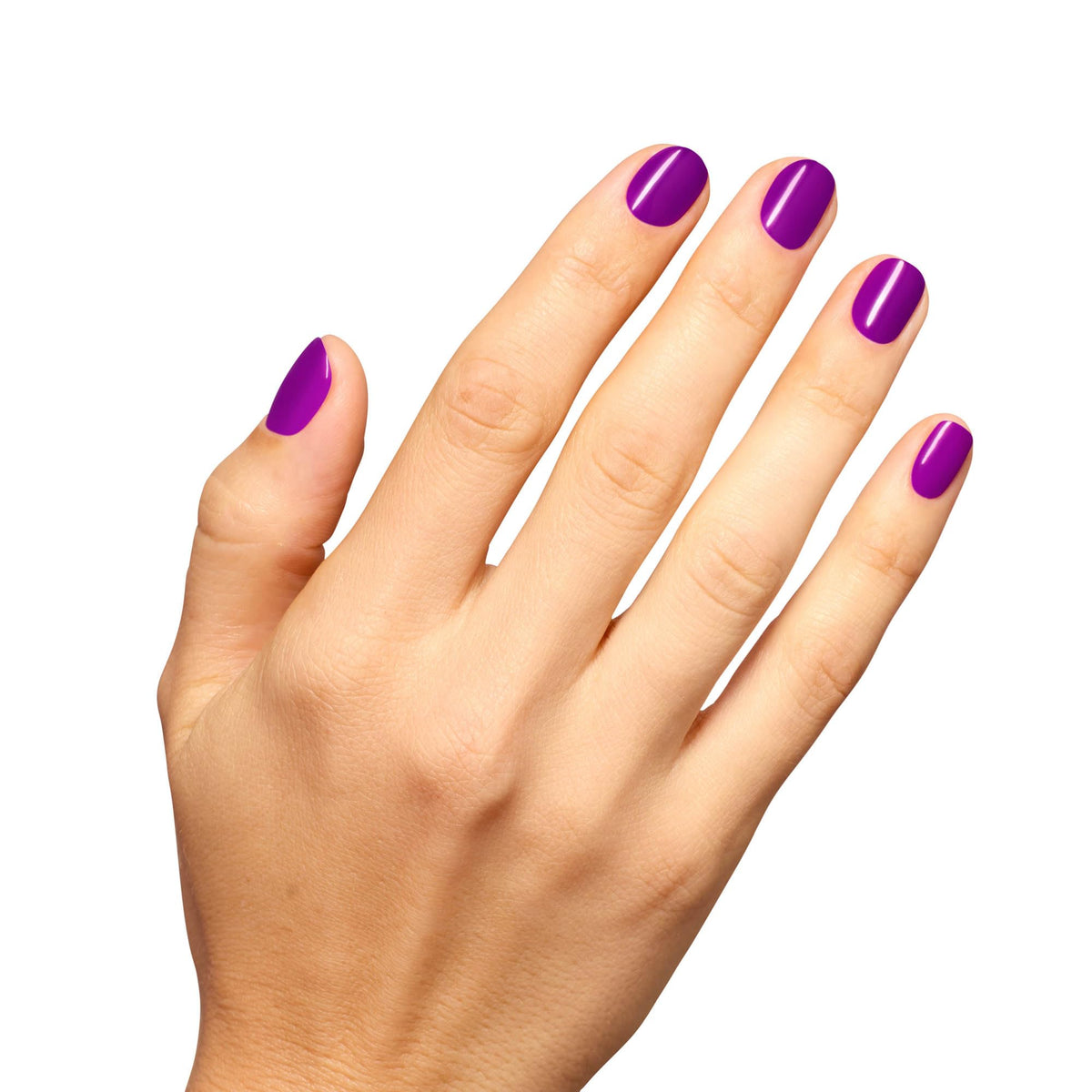 OPI swatch on skin highlighting warm orchid tone and color payoff
