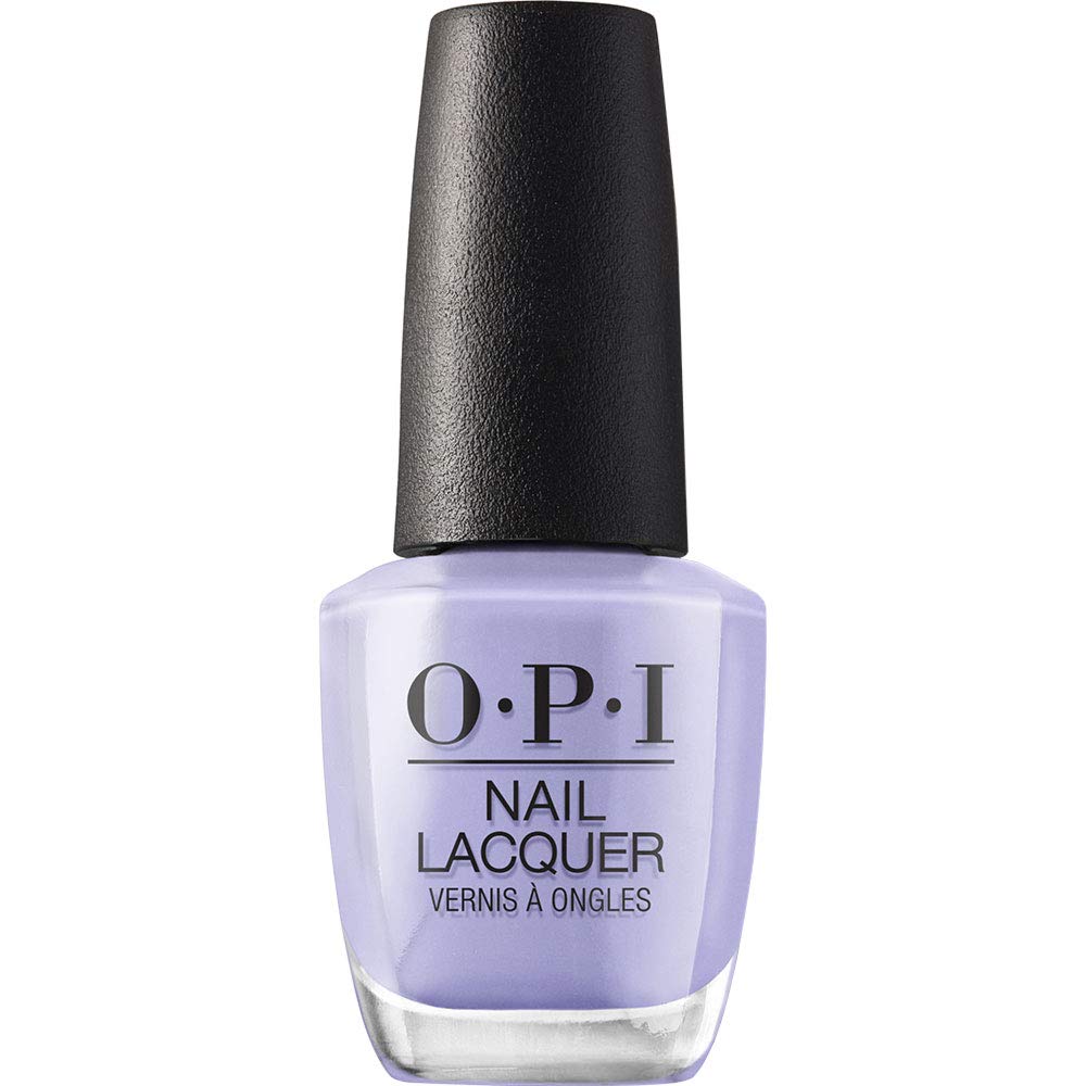 OPI bottle front view showing periwinkle lacquer and glossy finish