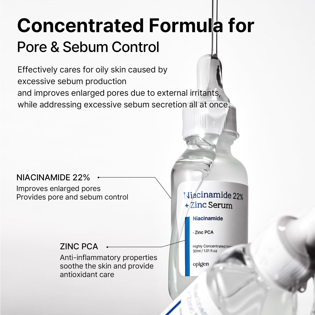 opigen serum on bathroom counter in daily skincare routine