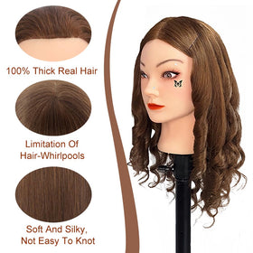 Opini close-up of hair texture showing natural human strands for accurate styling practice