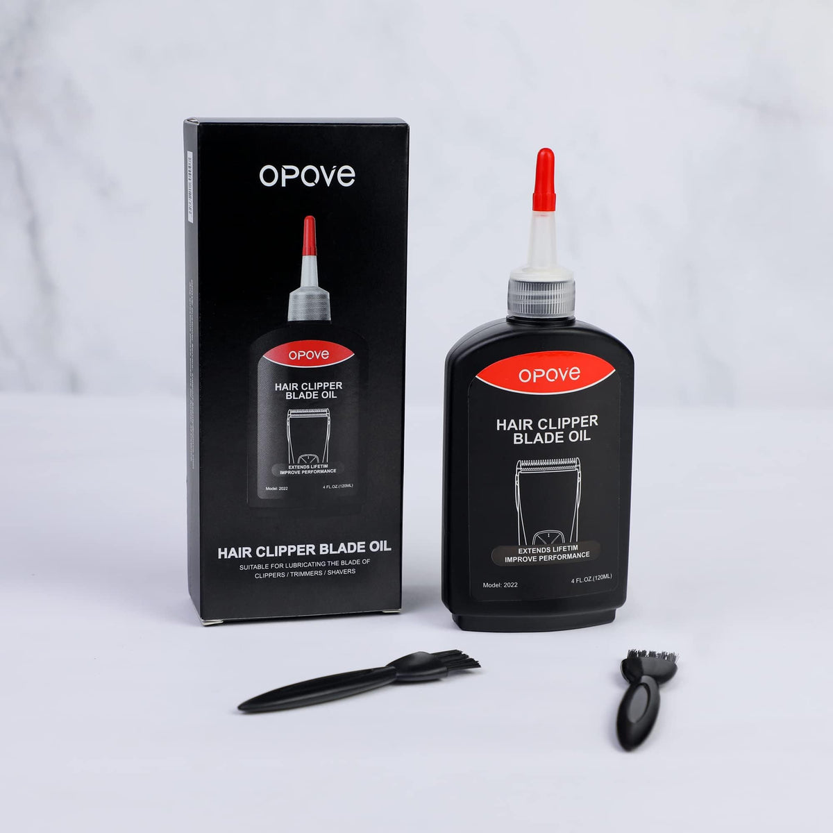 opove size scale comparison with ruler shows 120ml capacity for long-term use