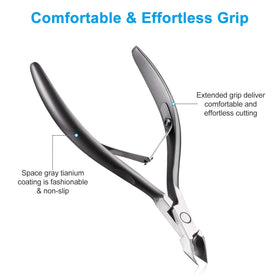 opove X7 in-use during manicure demonstrating clean cut and reduced pulling