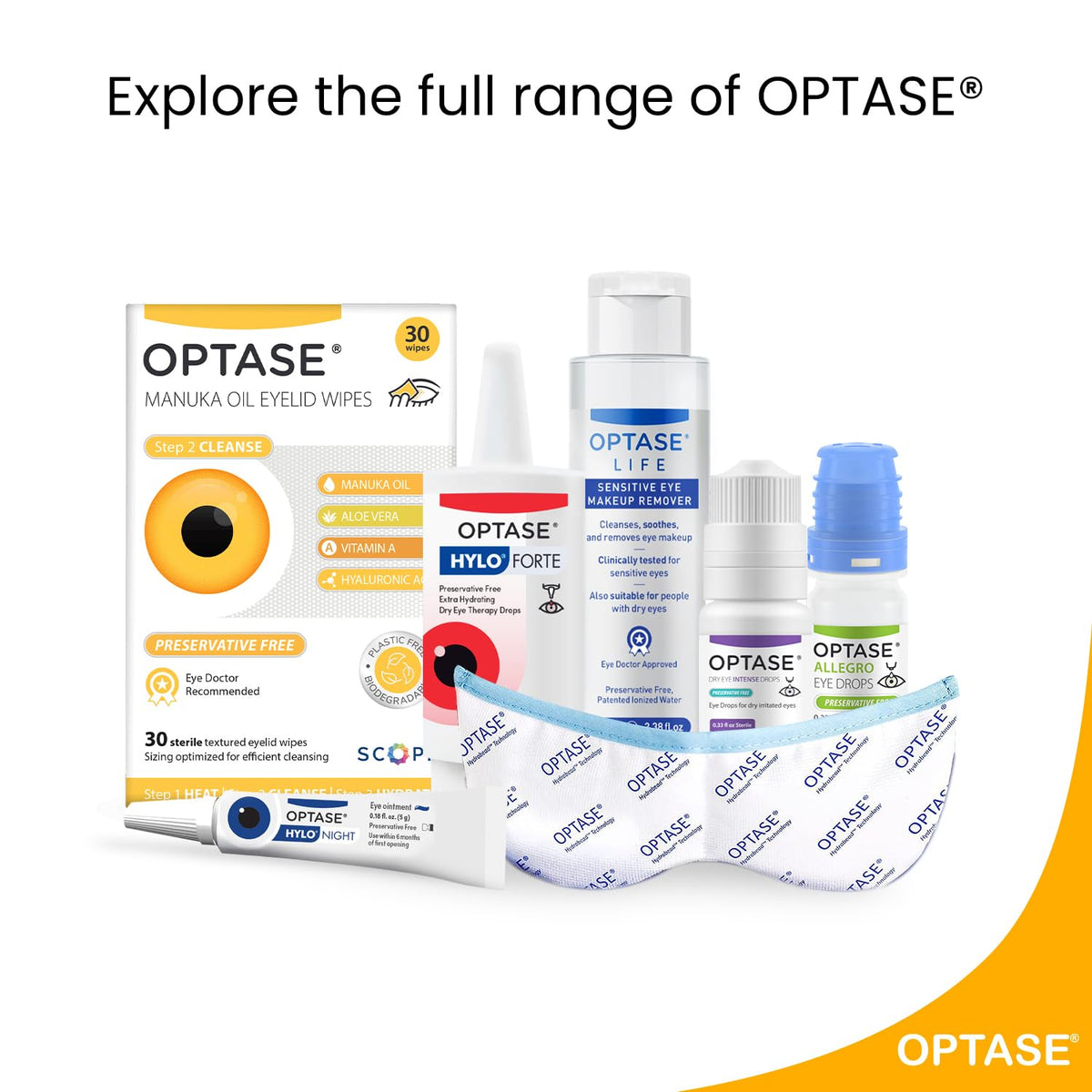 Optase open sterile wipe detail emphasizing hygiene and purity