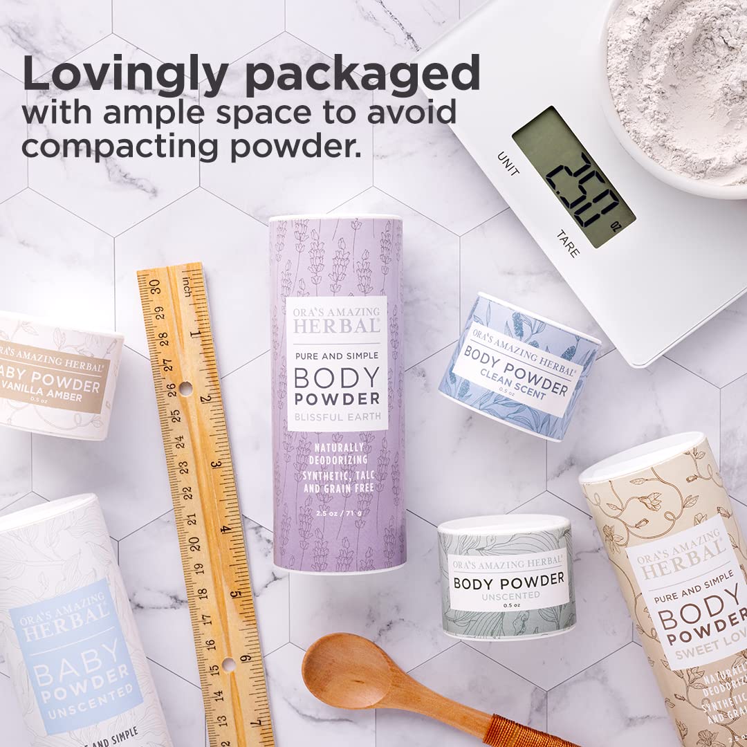 Ora's Amazing Herbal applied to underarm reducing moisture and friction