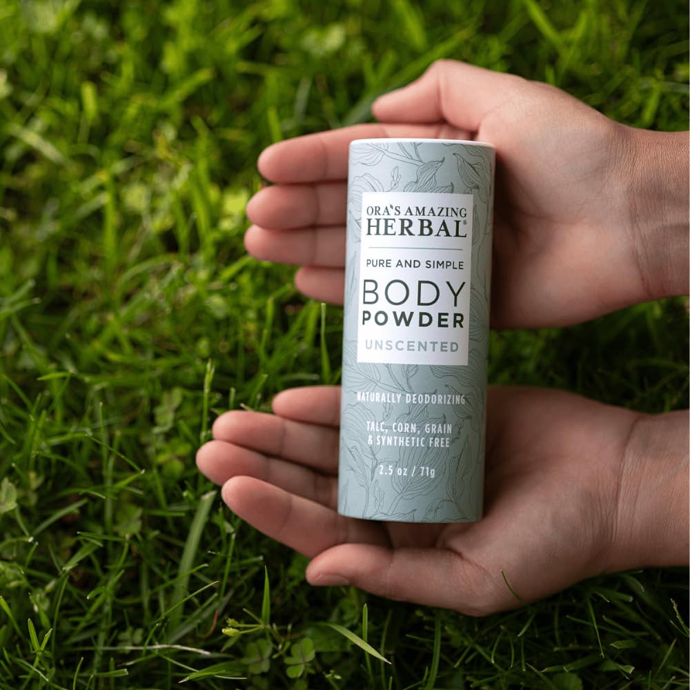 Ora's Amazing Herbal on bathroom shelf in lifestyle scene signaling everyday use