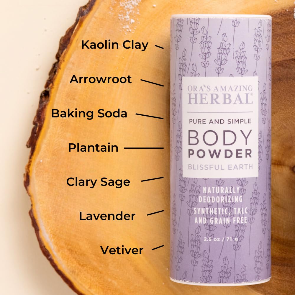 Ora's Amazing Herbal powder in hand for scale and portability benefit