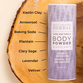 Ora's Amazing Herbal powder in hand for scale and portability benefit