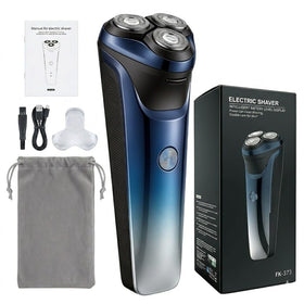 ordele front view of electric razor showing ergonomic shape and quick grip benefit