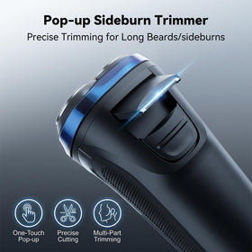 ordele shaver used in shower showing wet use and easy cleanup benefit