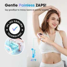 Oreeth device used on bikini line demonstrating precise, safe targeted treatment