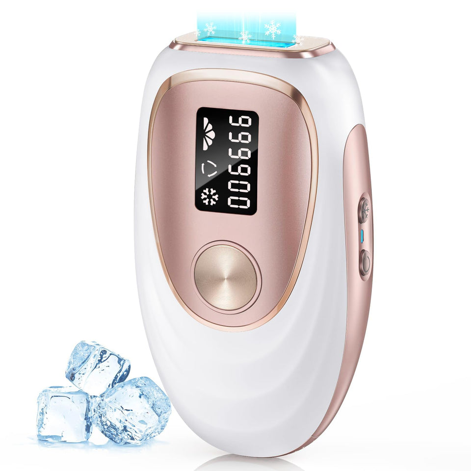 Oreeth front view gold device showing sleek design and quick treatments