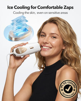 Oreeth close-up of 5° ice cooling tip emphasizing soothing treatment