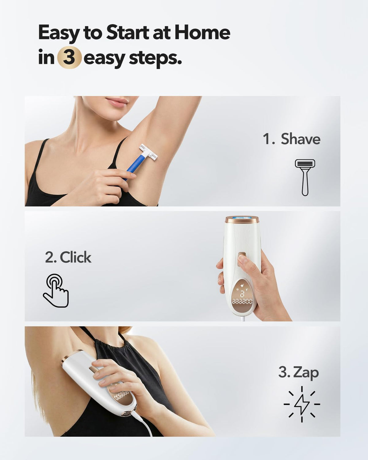 Oreeth packaging with accessories showing included eyewear and guide