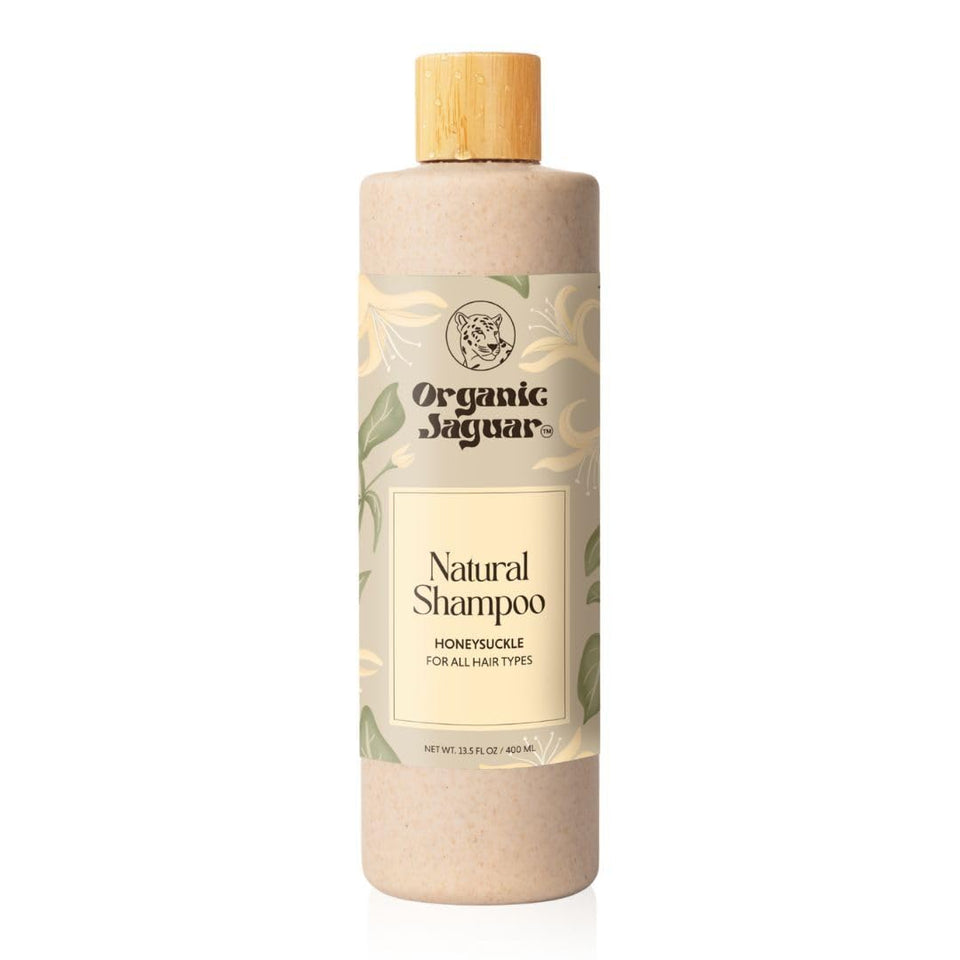 Organic Jaguar front bottle showing packaging and benefits