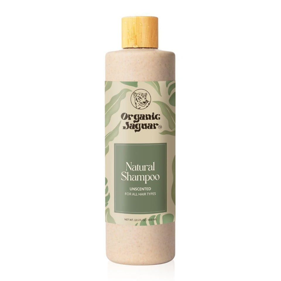 Organic Jaguar front bottle showing label and benefits