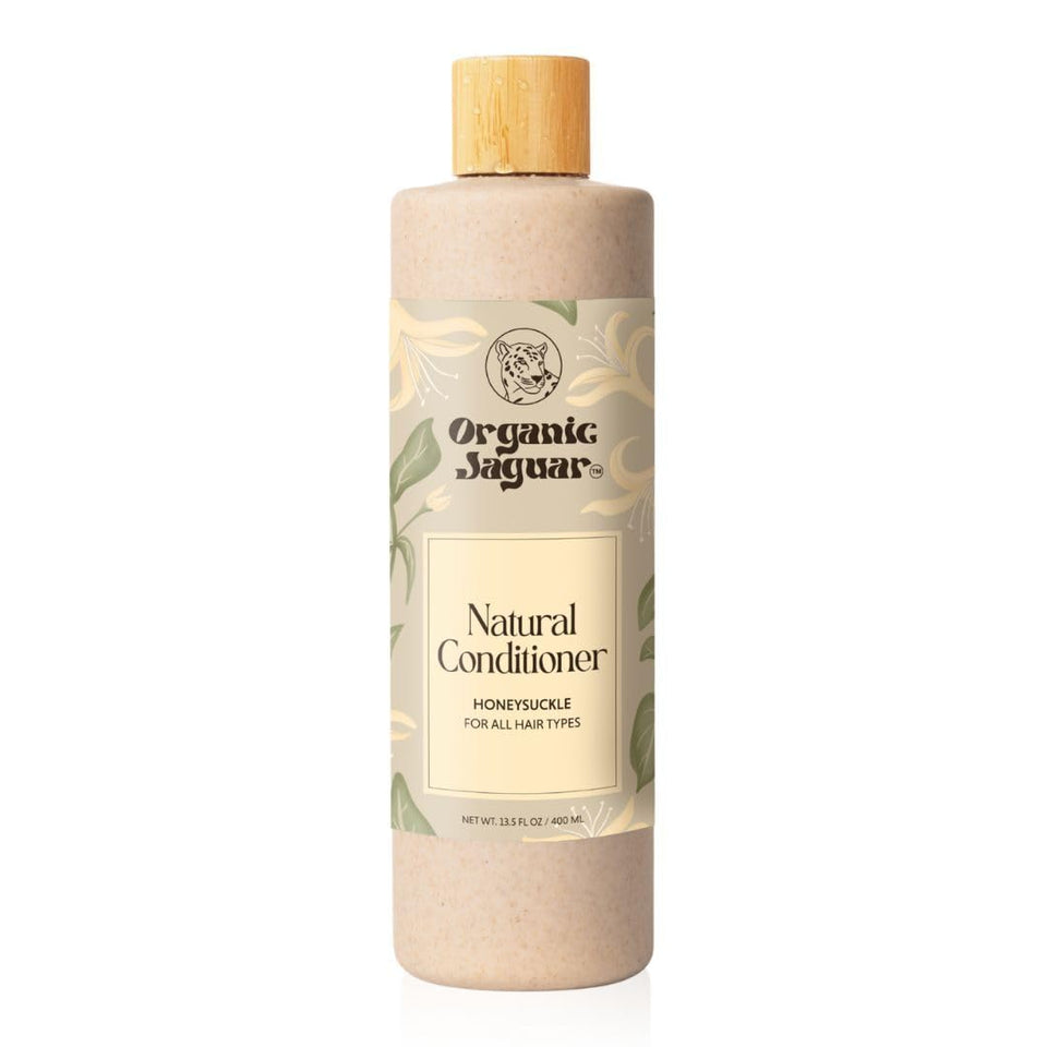 Organic Jaguar front packaging showing clean label and honeysuckle promise