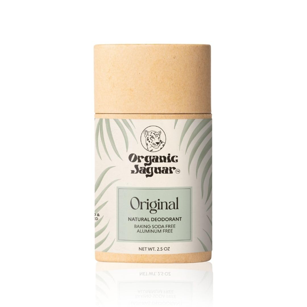 Organic Jaguar front stick packaging showing brand and compact benefit