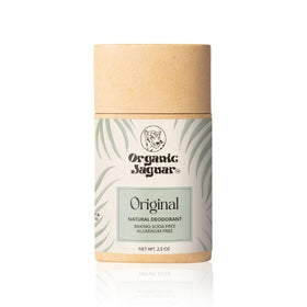 Organic Jaguar front stick packaging showing brand and compact benefit
