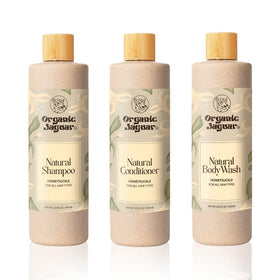 Organic Jaguar ingredients honey and argan oil in bowl highlighting natural benefits