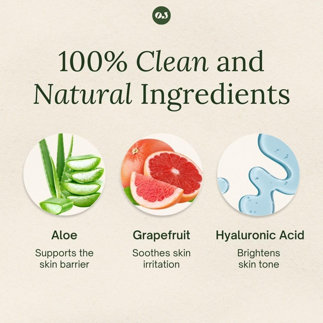 Organic Jaguar pump dispensing cleanser for easy, mess-free application
