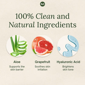 Organic Jaguar pump dispensing cleanser for easy, mess-free application