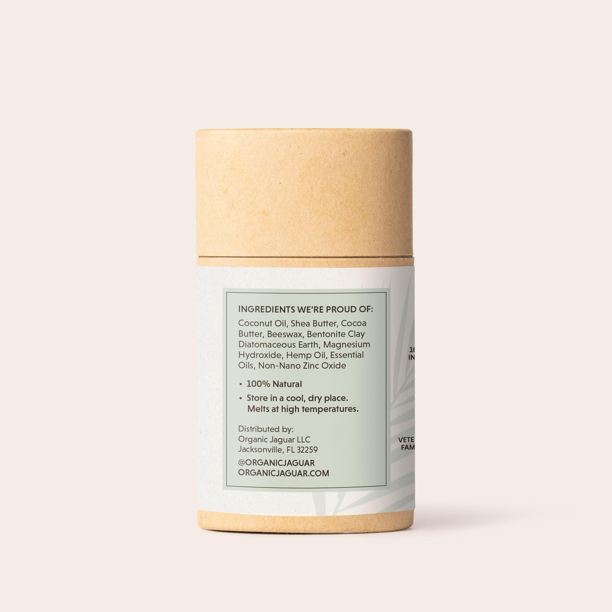 Organic Jaguar texture close-up highlighting smooth application and moisturizing benefit