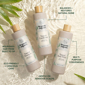Organic Jaguar texture foam on hand showing gentle lather and moisturizing aloe texture