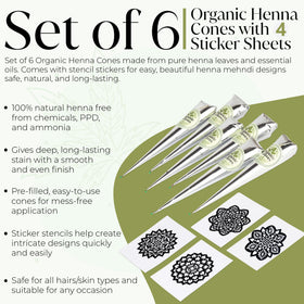 Organic Leaves close-up of smooth henna paste texture for even application