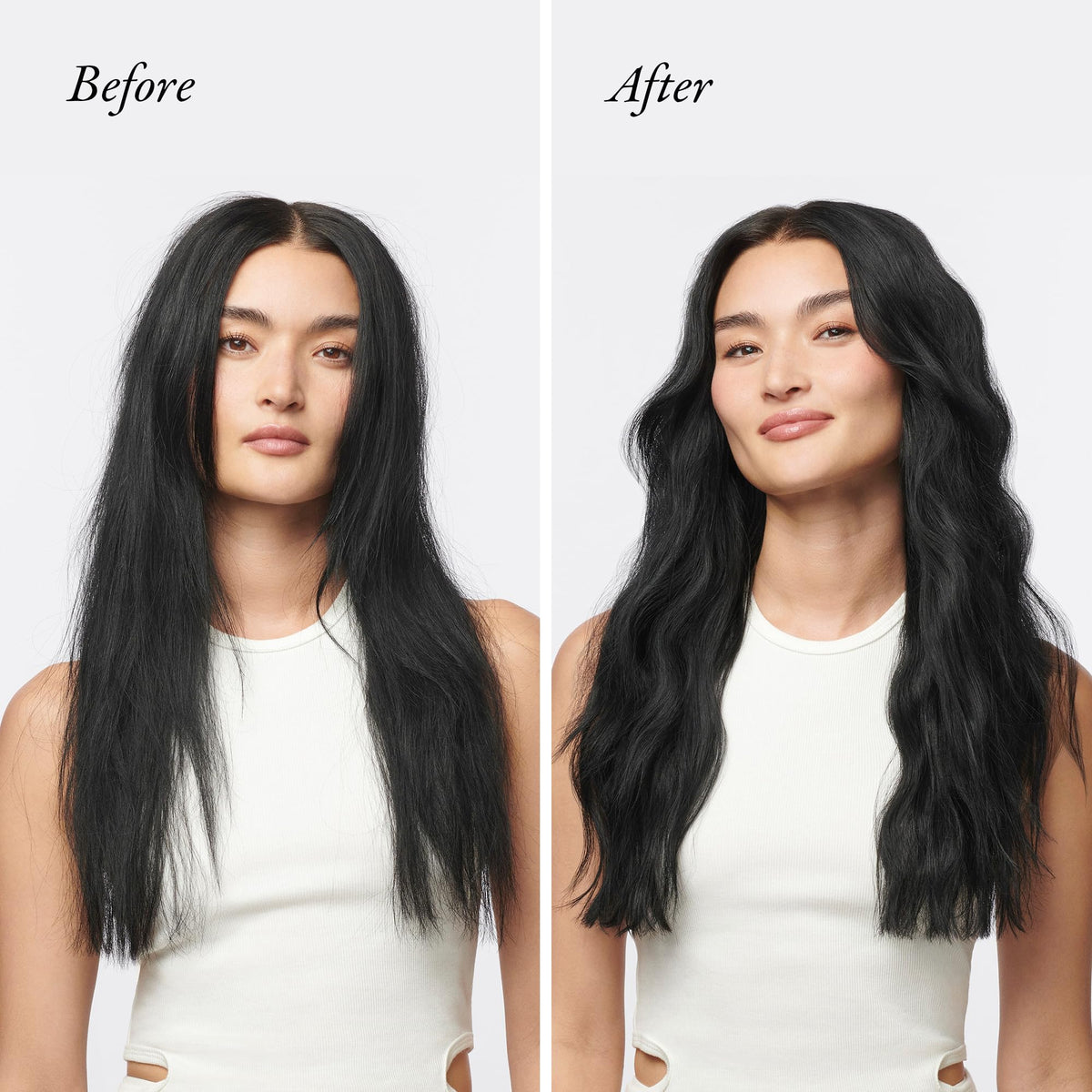 Oribe balm texture close-up highlighting lightweight smoothing benefit