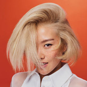 Oribe Bright Blonde lemon and chamomile ingredients visual, highlights natural brightening extracts
