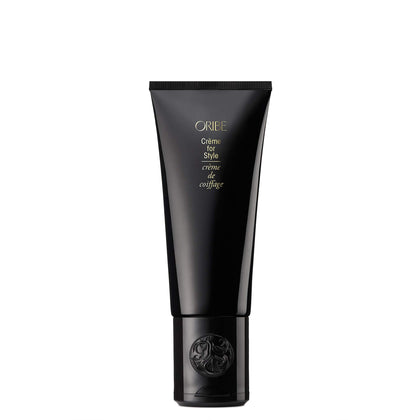 ORIBE front tube shot showing brand and clean styling cream benefits