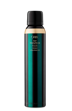 Oribe Curl Shaping Mousse front packaging showing bottle and label benefits