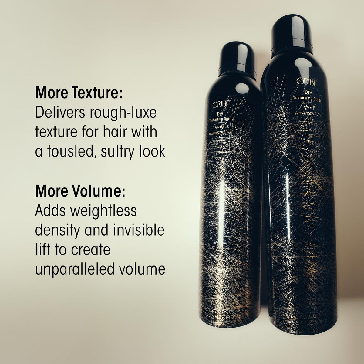 Oribe aerosol nozzle close-up demonstrating precise, even product delivery
