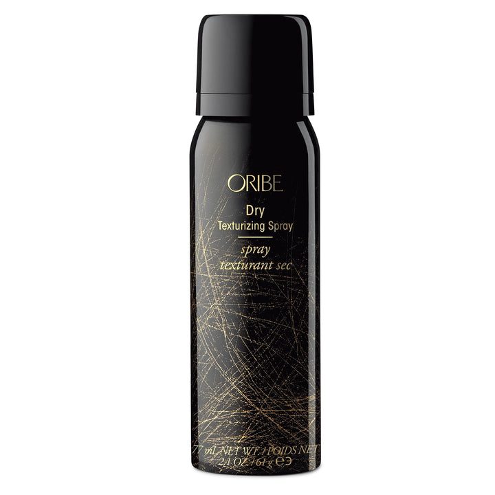 Oribe Dry Texturizing Spray front packaging showing elegant can for easy storage