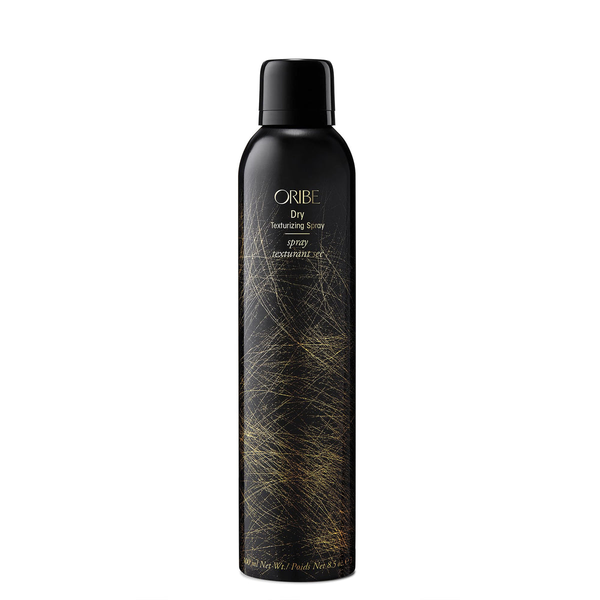 Oribe dry texturizing spray front packaging shows sleek bottle and product name