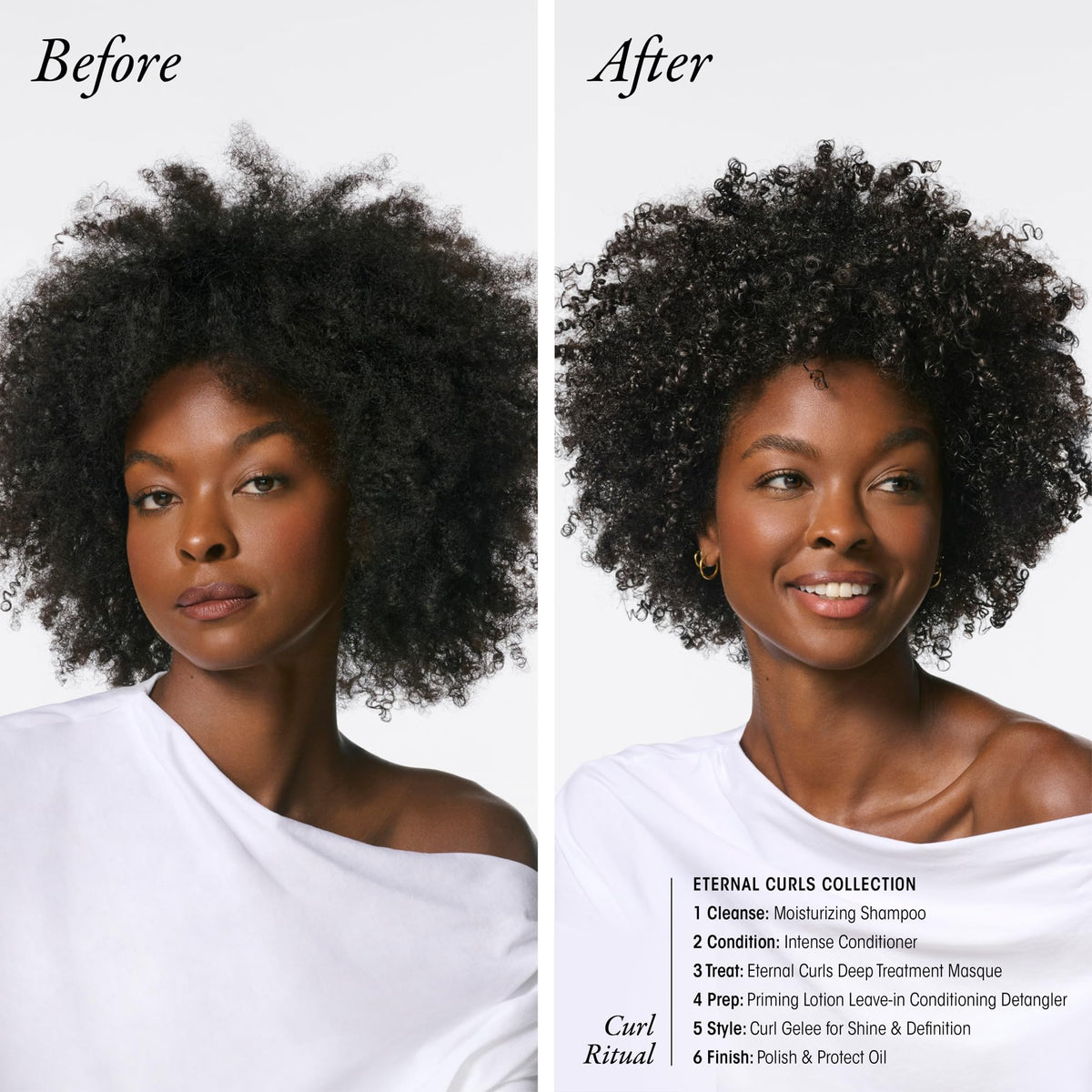 Oribe Eternal Curls applied to wet hair demonstrating detangling benefit