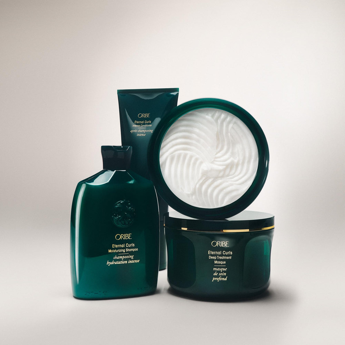 Oribe Eternal Curls ingredients list close-up indicating restorative benefit