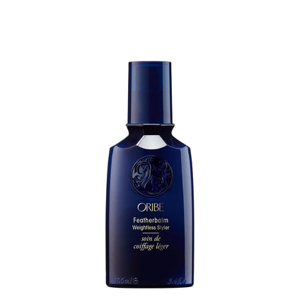 Oribe Featherbalm front jar showing packaging and lightweight formula benefit