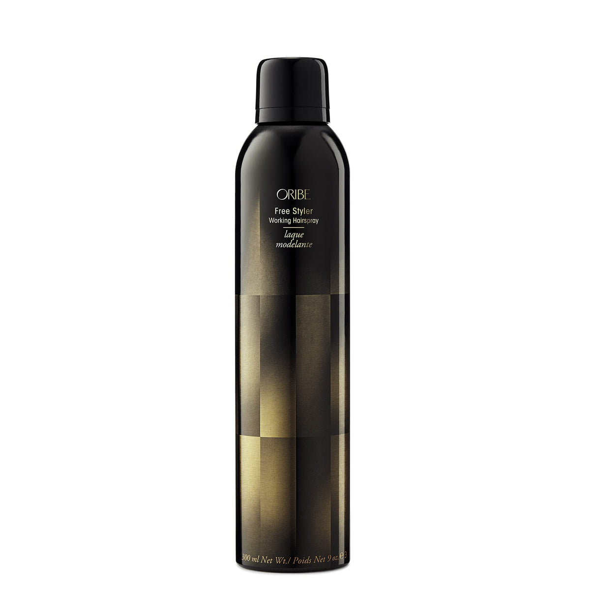 Oribe Free Styler front packaging showing bottle and label, professional look benefit
