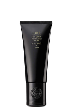 ORIBE front packaging of Gel Radiance showing bottle and label for polished styling