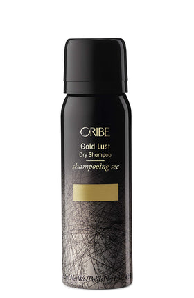 Oribe Gold Lust dry shampoo front can showing branding and size benefit: quick refresh