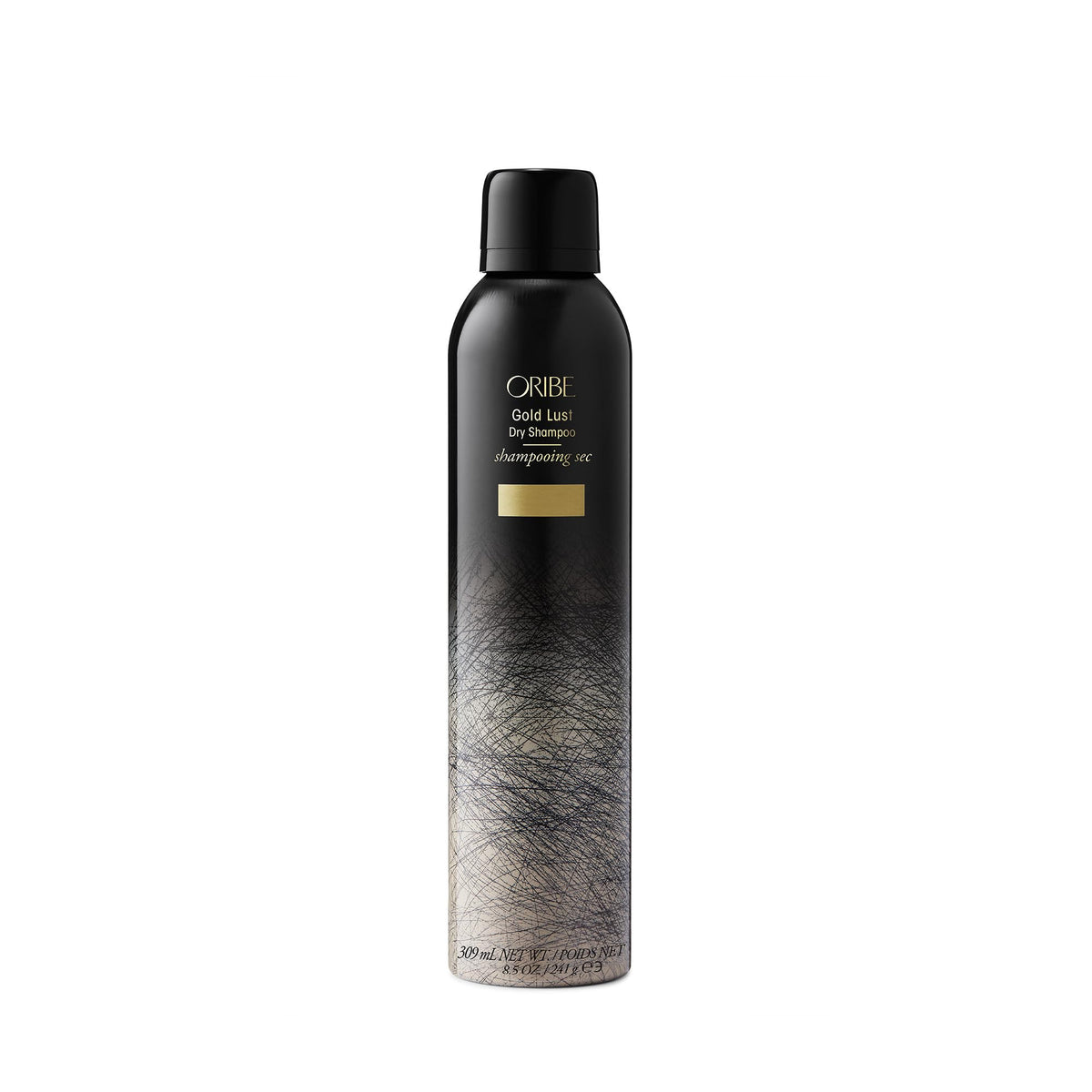 Oribe Gold Lust dry shampoo front packaging showing luxury design and volume benefit