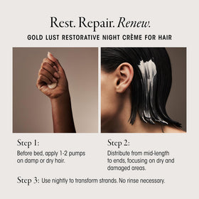 Label detail on Oribe Gold Lust showcasing Côte d’Azur scent and clean formulation