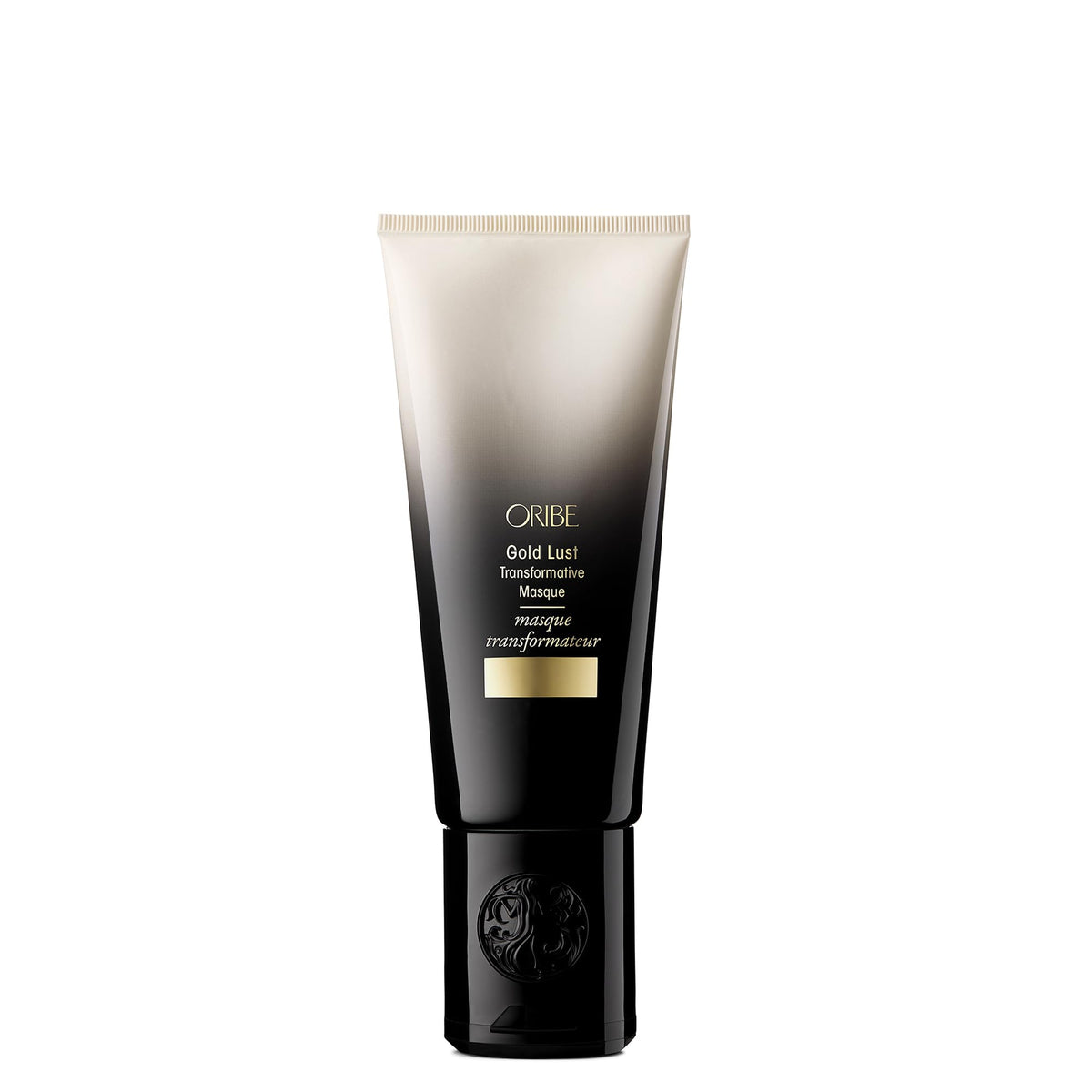 Oribe Gold Lust jar front view showing premium packaging and brand elegance
